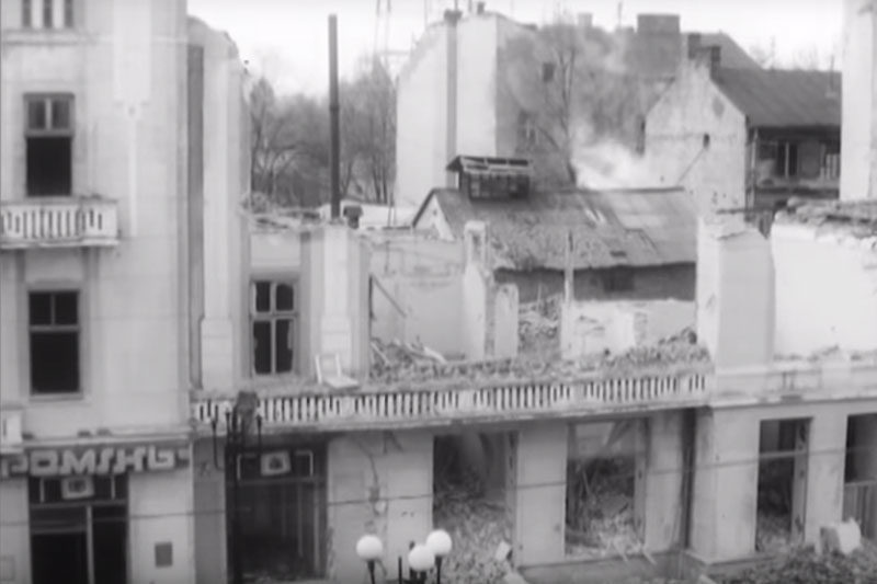 Обвал Театру ляльок (1994),відкриття пам'ятника Франку (1995) (ВІДЕО)