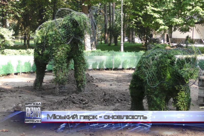 В Міському парку "поселилися" слони (ВІДЕО)